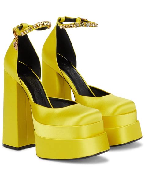 versace yellow pumps|versace pumps heels.